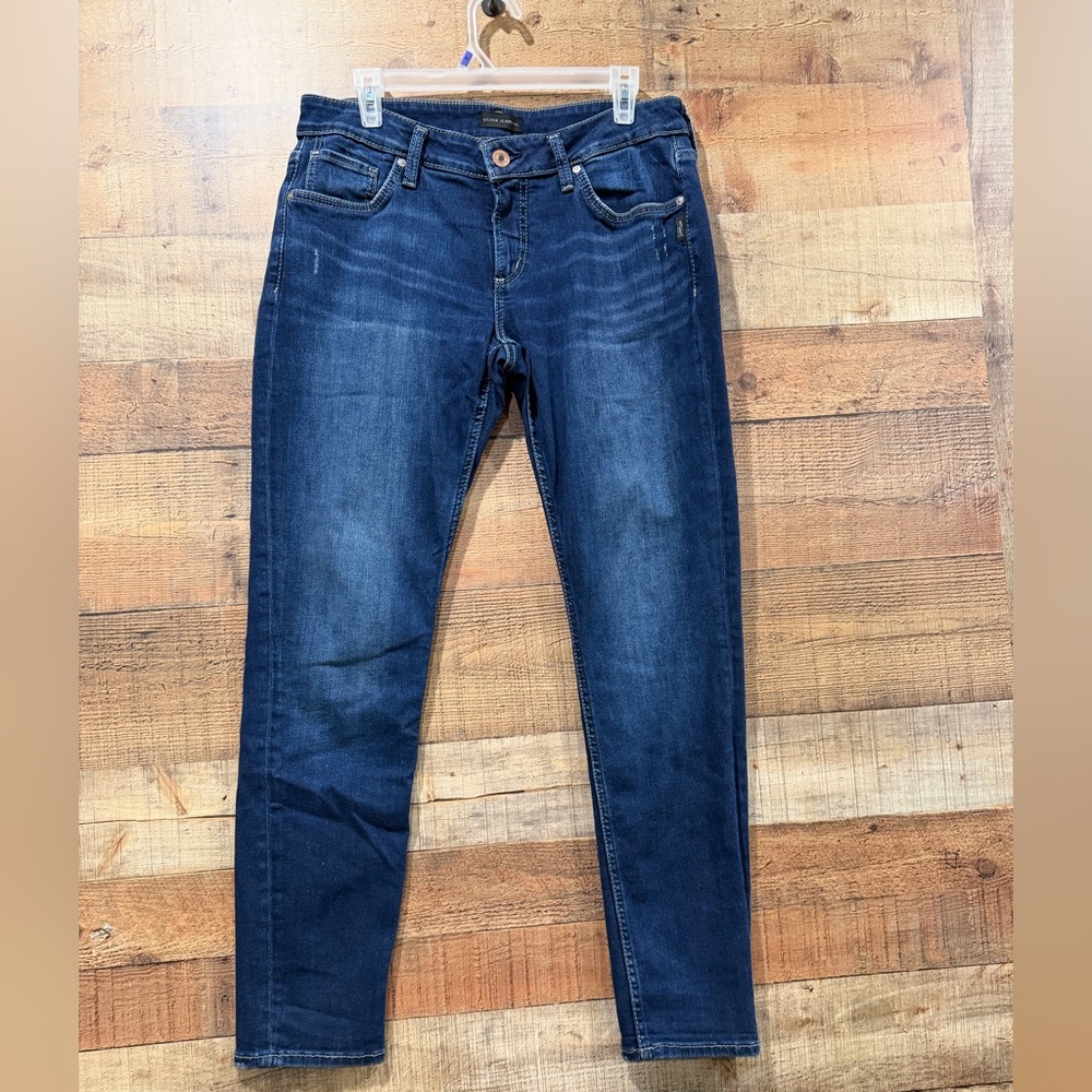 Silver Jeans Co. Dark Wash Boyfriend Jeans Size 30